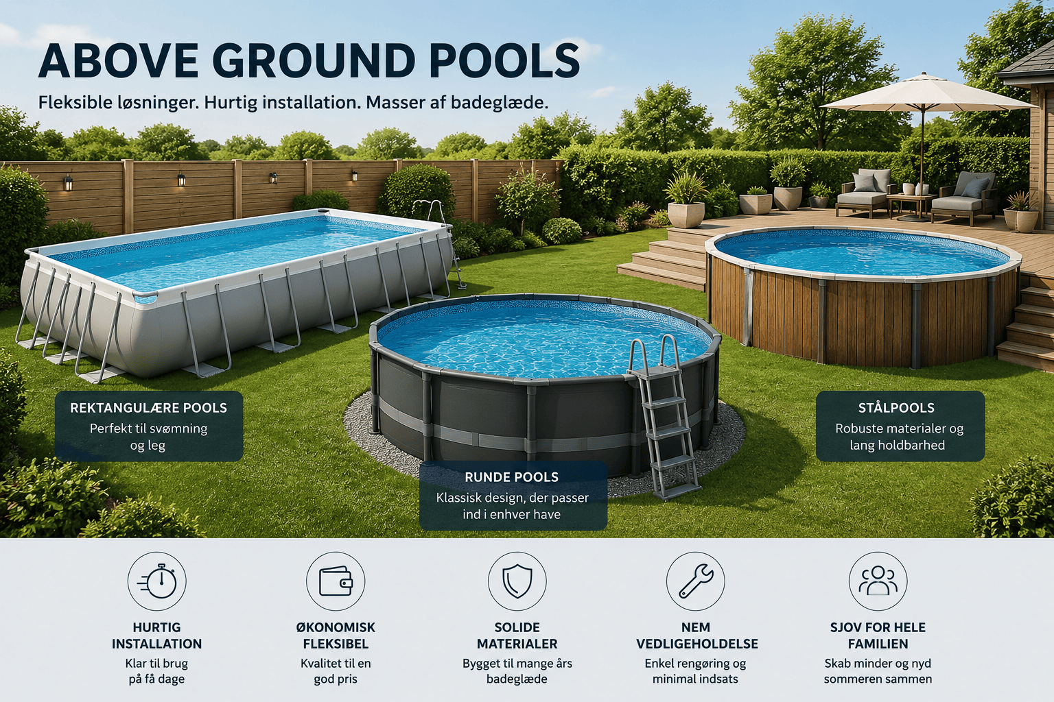 Above ground pools fra Pool Advisor